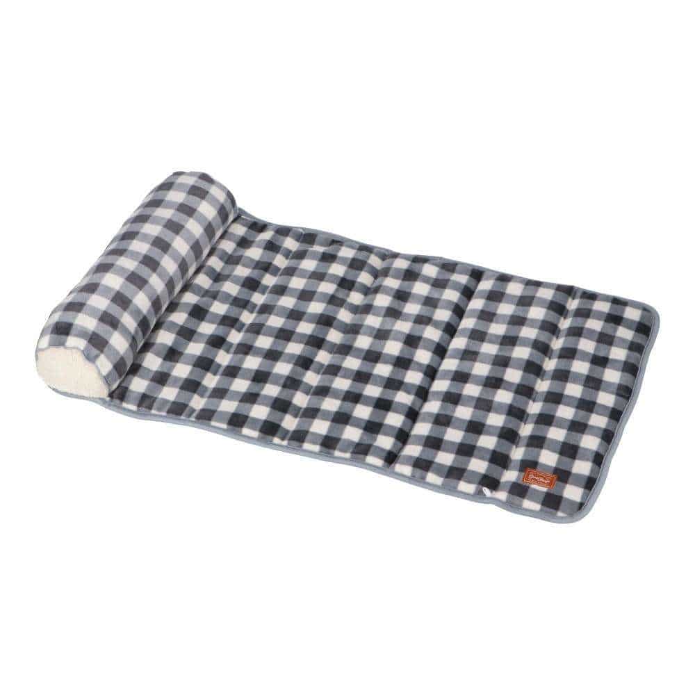 LIFELEX あごのせマットL チェック ダークグレー QC12‐4523 26AW