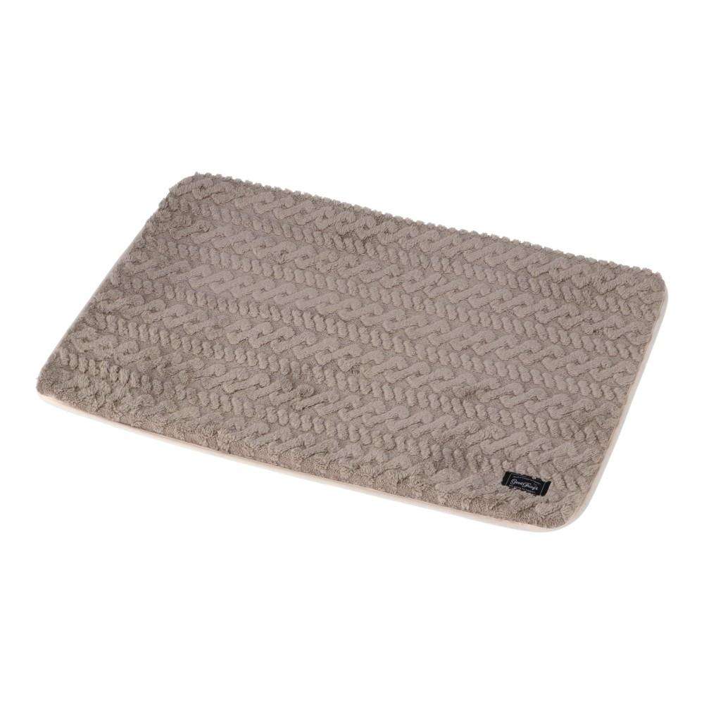 LIFELEX　ウレタンマットＬ　ケーブルニット　グレージュ　ＱＲ１２‐８２４８　２６ＡＷ
