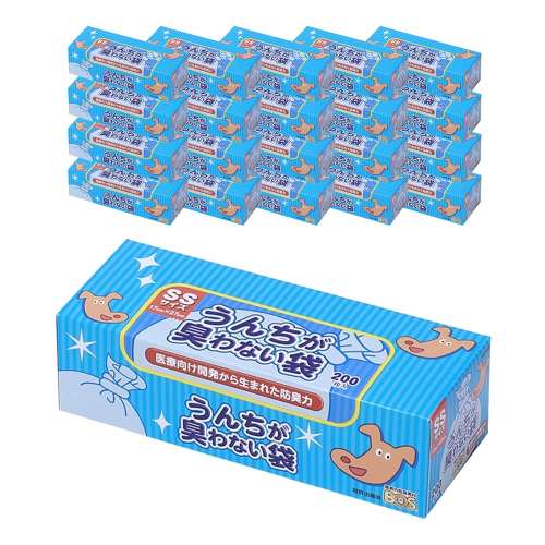 うんちが臭わない袋ＢＯＳ　ペット用（ＳＳサイズ２００枚入）　×２０個セット
