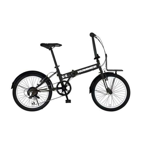 ２０インチ　FDB206 TANK-G　折りたたみ自転車　外装6段　ブラック