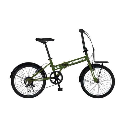 ２０インチ　FDB206 TANK-G　折りたたみ自転車　外装6段　グリーン