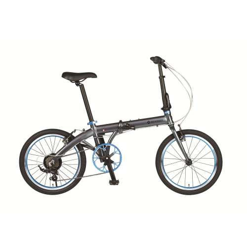 ２０インチ　LIGHT10　軽量折りたたみサイクル　外装7段　グレー