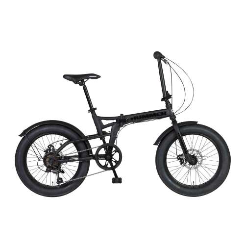 ２０インチ　FDB206FAT-DISC　フォールディングファットバイク　外装6段　ジェットブラック