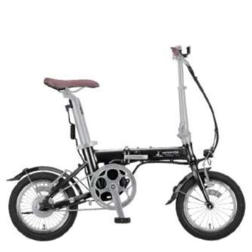 １４インチ　eリライト電動　電動アシスト自転車　LEDバッテリーライト　ブラック