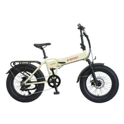 ２０インチ　サイクーゴーストウルフ　電動アシスト自転車　外装7段 LEDバッテリーライト　クラシカルホワイト