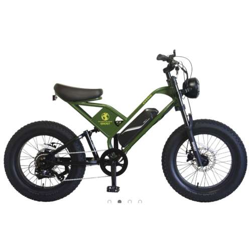２０インチ　サイクーゴースト 　電動アシスト自転車　外装7段 LEDバッテリーライト　ミリタリーカーキ