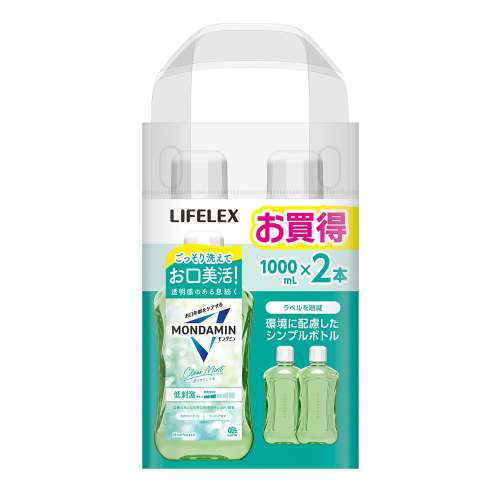 LIFELEX　モンダミン　クリアミント　１０００ｍＬ×２本