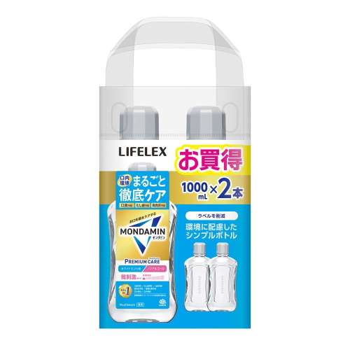 LIFELEX　モンダミンプレミアムケア　ホワイトミント　１０００ｍＬ×２本