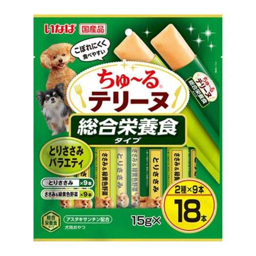 いなば食品　ちゅ～るテリーヌ総合栄養食とりささみバラエティ　１５ｇ×１８本