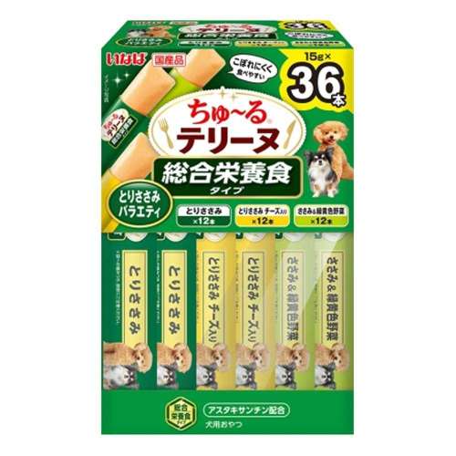 いなば食品　ちゅ～るテリーヌ総合栄養食とりささみバラエティ　１５ｇ×３６本