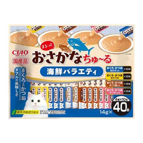 いなば食品　おさかなちゅ～る　海鮮バラエティ１４ｇ×４０本