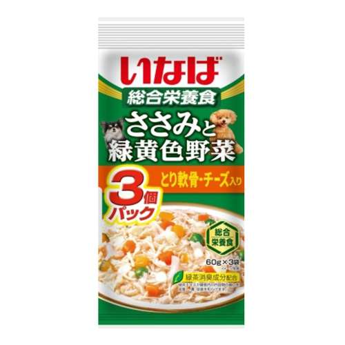 いなば食品　いなば　ささみと緑黄色野菜　とり軟骨・チーズ入り　６０ｇ