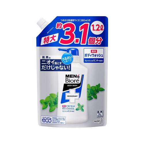 花王　メンズビオレ　デオドラントボディウォッシュ　スパウトパウチ１２００ｍｌ