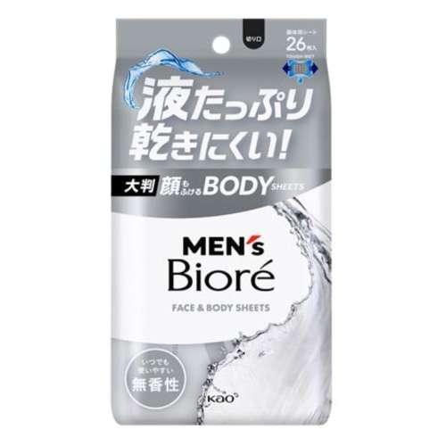 花王　メンズビオレ顔もふけるボディ　シート　無香性