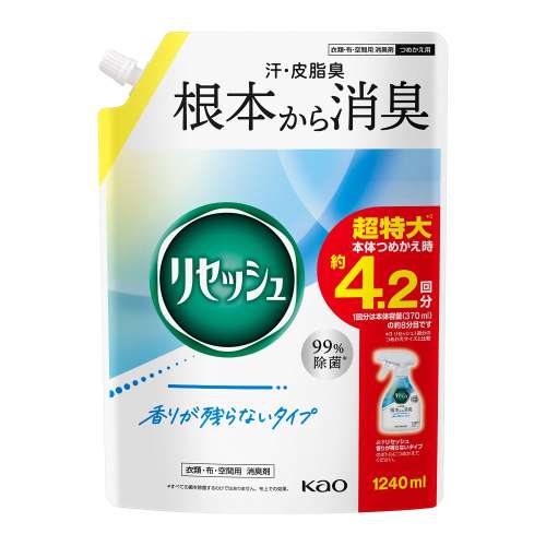 リセッシュ 香りが残らないタイプ つめかえ用 1240ml