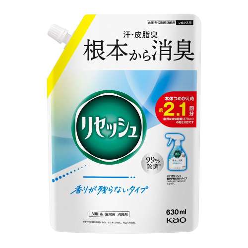 リセッシュ 香りが残らないタイプ つめかえ用 630ml