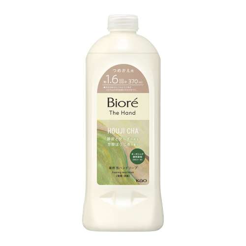 花王　ビオレザハンド　泡ハンドソープ　ほうじ茶の香り　つめかえ３７０ｍｌ