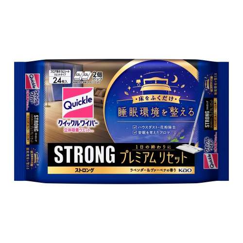 花王　クイックル立体吸着ウエットシート　ストロングプレミアムリセット２４枚