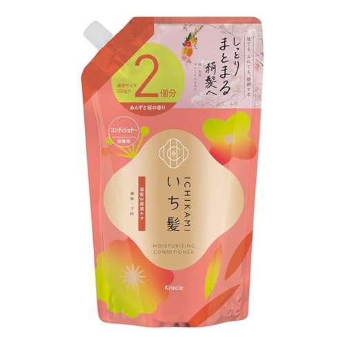 クラシエホームプロダクツ販売　いち髪　濃密Ｗ保湿ケア　コンディショナー　詰替用２回分　６４０ｇ