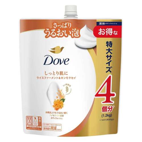 ユニリーバ・ジャパン　ダヴボディウォッシュ　ライスファーメント＆キンモクセイ　特大1200g