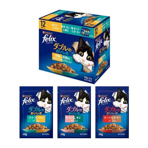 ネスレ日本　フィリックスパウチ　Ｗお魚お肉よりどり１２Ｐ