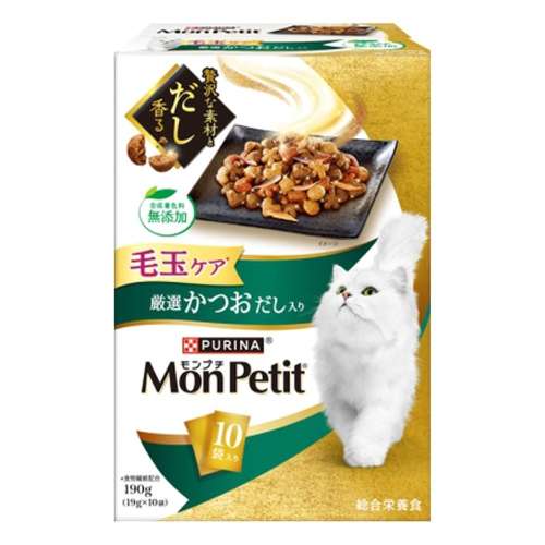 ネスレ日本 モンプチボックス 毛玉ケア厳選かつおだし190g