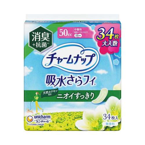 ユニ・チャーム　チャームナップ　中量用　消臭タイプ　３４枚