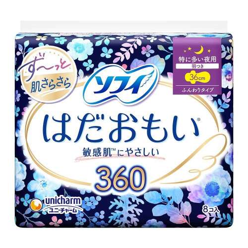 ユニ・チャーム はだおもい 特に多い夜用 360