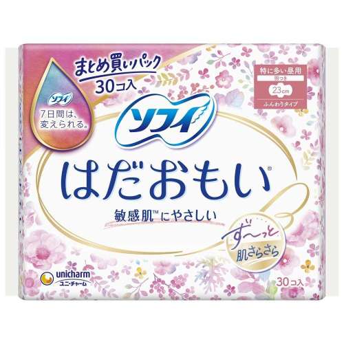 ユニ・チャーム　ソフィはだおもい　特に多い昼用２３０羽つき３０枚