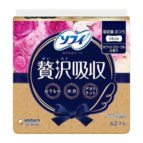 ユニチャーム ソフィ 贅沢吸収 ホワイトフローラル ふつう用６２枚