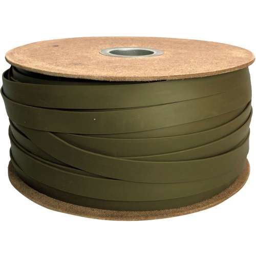 ユタカメイク ゴム 平ゴムドラム巻 押出成形タイプ 20mm×100m ODグリーン PRT-E101