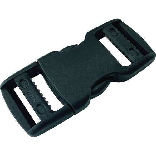 ユタカメイク 平ベルト金具 サイドリリースバックル アジャスト型 25mm幅用 （1個入り） JYA-325