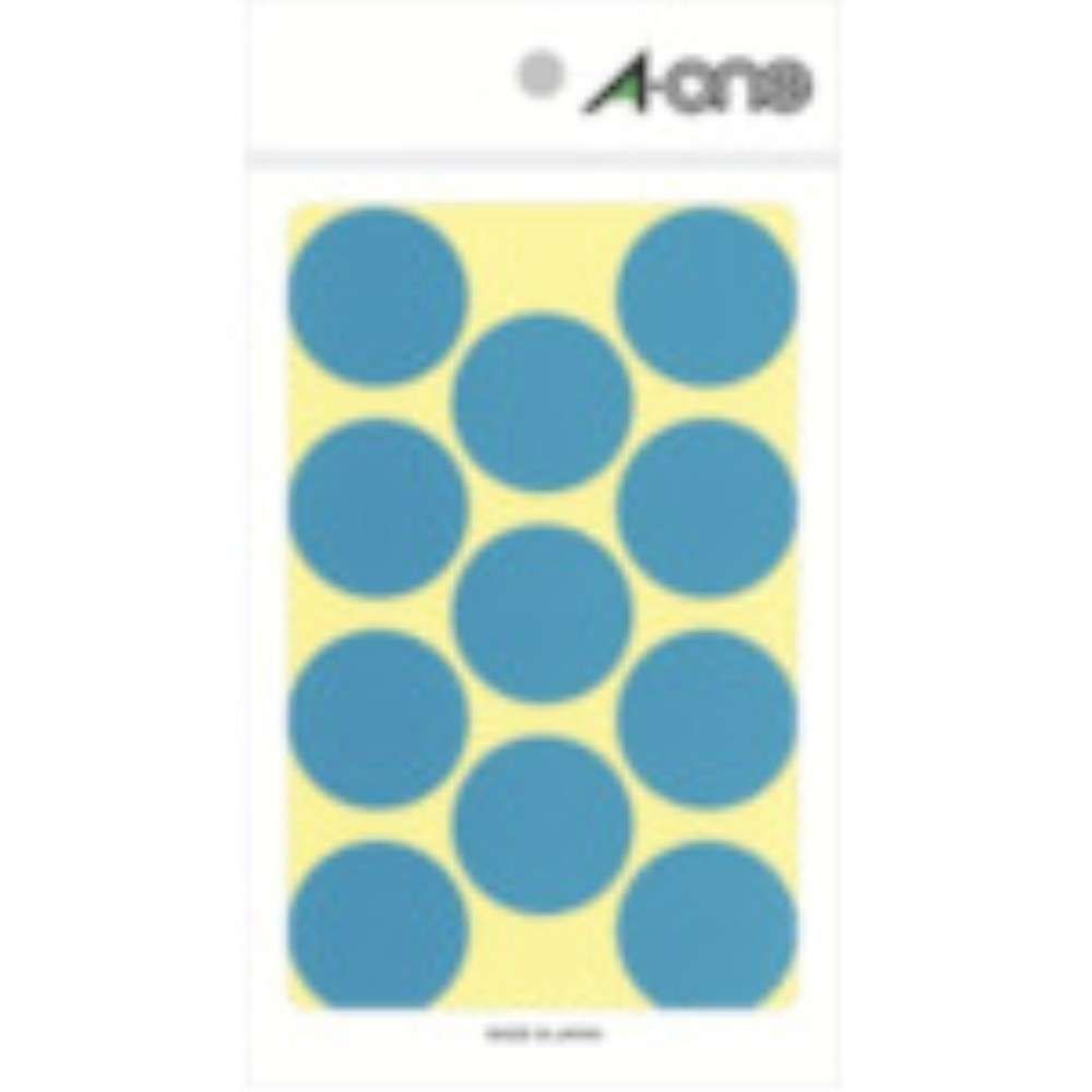 3M エーワン （TM）  カラーラベル 丸型 30mmΦ 空 （14枚入） 07236