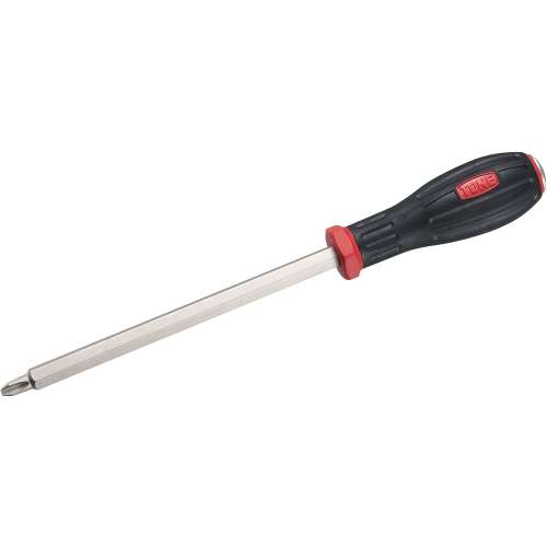 TONE 樹脂柄ドライバー パワーグリップ割柄ドライバー（貫通） 先端規格No.3 PGYPD-003