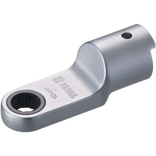 TONE トルクレンチ用交換ヘッド 差替式トルクレンチ用ラチェットめがねヘッド 全長54.7mm 10DRM-08