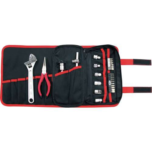TONE 整備用工具セット ツールバッグセット レッド／ブラック 間口480×奥行265×高さ5mm