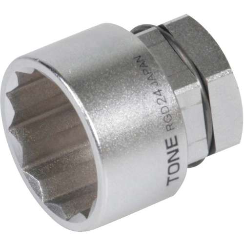 TONE ソケット（12角・めがね用） 対辺寸法19mm 全長26mm RGD-19