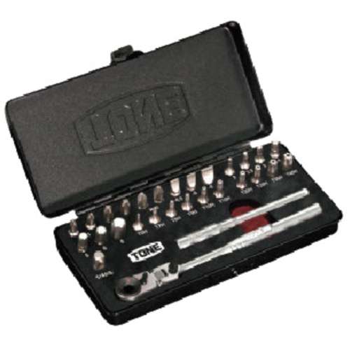 TONE オフセット式ビットラチェットセット 29点セット メタルケース入り BRFS27
