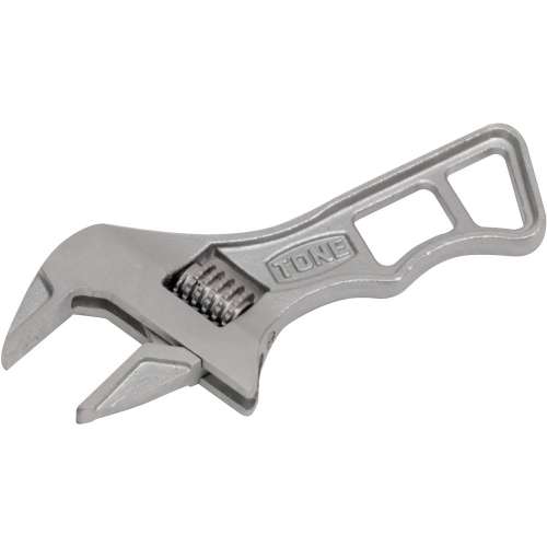 TONE ショートハイパーウォーム モンキーレンチ シルバー 全長110mm MWRS-26