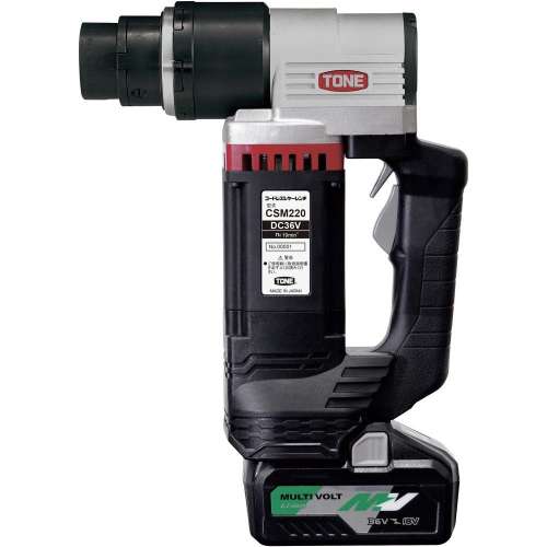 TONE コードレス シャーレンチ トルシア形超高力ボルトM16・M20、トルシア形高力ボルトM16・M20・M22 無負荷回転数17 CSM220
