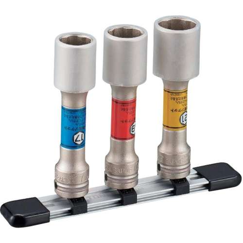 TONE インパクト用プロテクター付クイックフィット薄形ロングホイルナットソケットセット（自動車整備用） HAPQF303LN