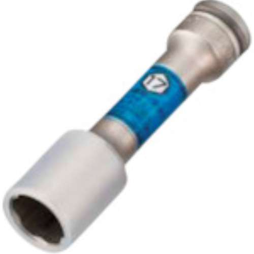 TONE インパクト用プロテクター付クイックフィット薄形ロングホイルナットソケット（自動車整備用） 対辺寸法17mm 3APQF-17LN