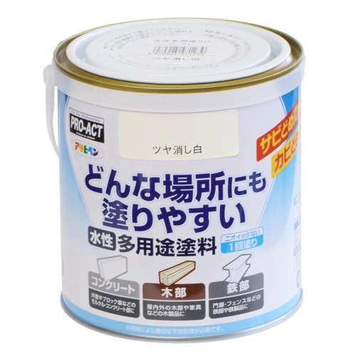 アサヒペン　水性多用途ＳＤ　０．７Ｌ　ツヤ消し白
