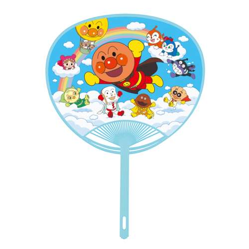 伏見上野旭昇堂　ポリうちわ　アンパンマン