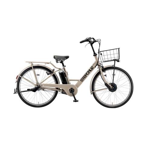 ２６インチ　ステップクルーズ e 　電動アシスト自転車　内装3段　バッテリーランプ　レトログレージュ