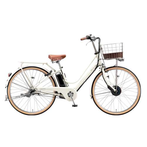 ２６インチ　カジュナ e　電動アシスト自転車　内装3段　バッテリーランプ　クリームアイボリー