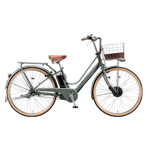 ２６インチ　カジュナ e　電動アシスト自転車　内装3段　バッテリーランプ　ソフトカーキ