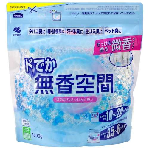 小林製薬 ドでか無香空間 ほのかなせっけん替1600g