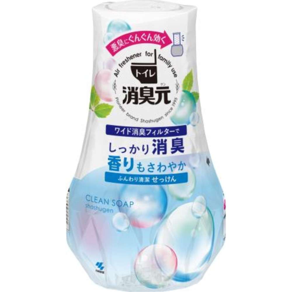 小林製薬　トイレの消臭元　ふんわり清潔せっけん　４００ｍｌ