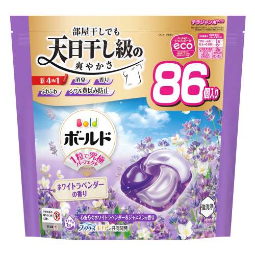 P&G　ボールド　ジェルボール４Ｄ　ラベンダー　テラジャンボ８６個